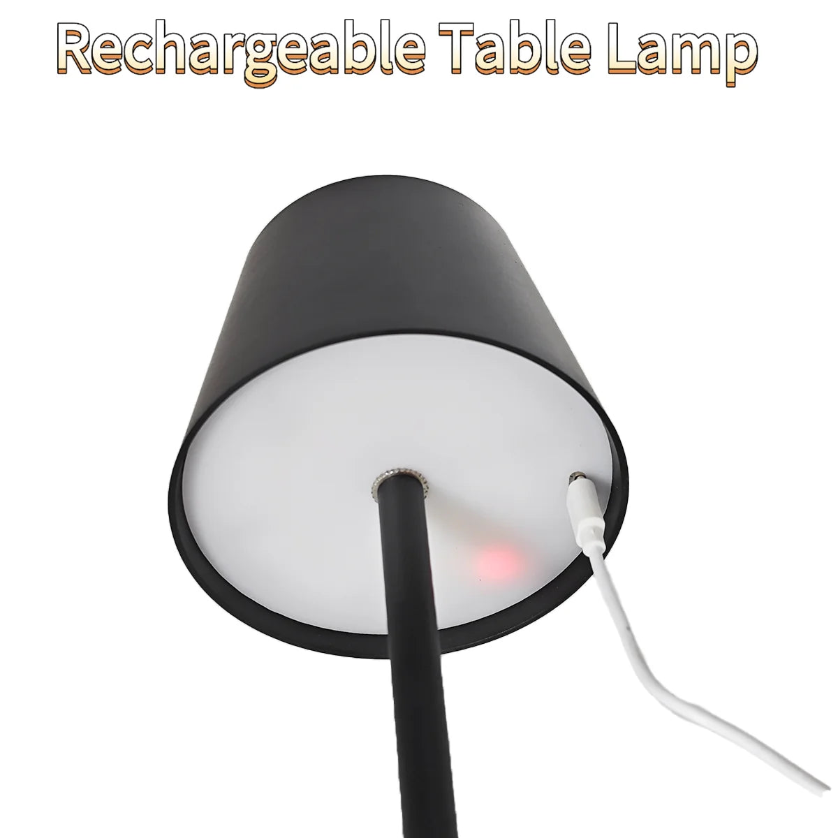 Rechargeable RGB Table Lamp with 3 Mode Dimmable & Color-Changing Lights, Portable Cordless Bedside Light for Bedroom Gaming Dec